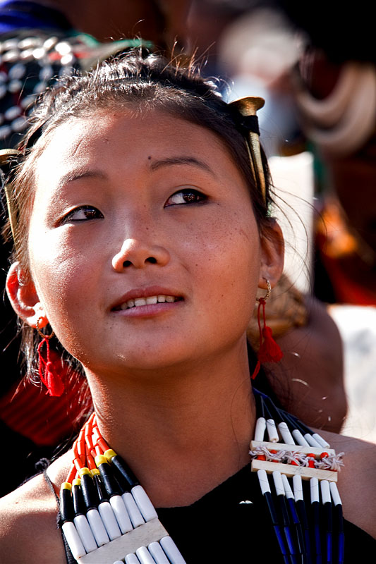  Young woman from the  Zeliang naga clan